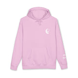 Wave Hoodie — Vintage Surf Pullover - Light Pink