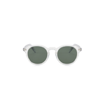 clear frame ohos sunglasses withgreen lenses